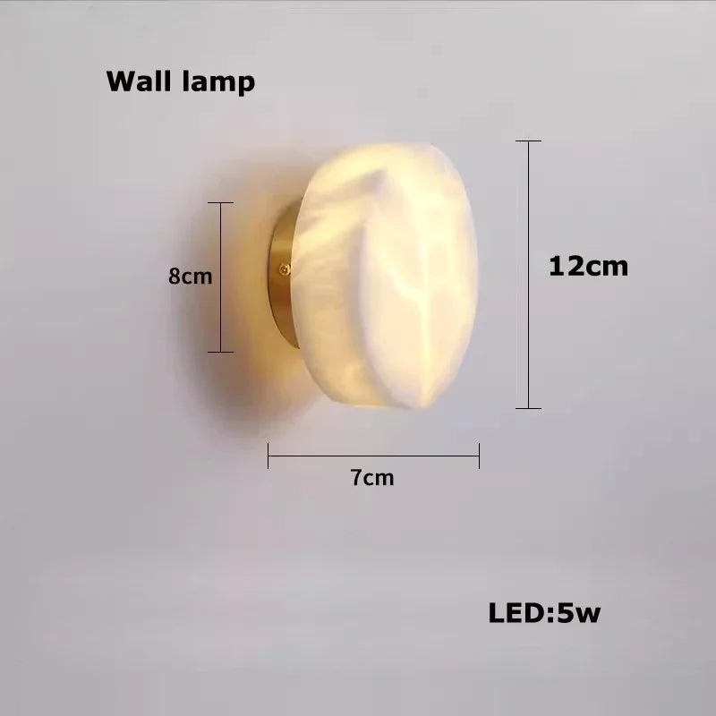 Dimmable LED Marble Linear Hanging Lamps LED Chandelier Lighting White Alabaster Suspension Luminaire Lampen For Dinning Room
