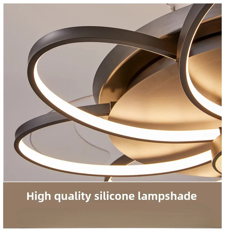 Nordic Bedroom Decor Led Lights for Room Ceiling Fan Light Lamp Restaurant Dining Room Ceiling Fans with Lights Remote Control