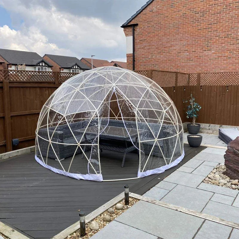 3.6M TPU Clear Bubble Dome Tent for Outdoor Events Parties Camping Cafe Dining - Luxury PVC Garden Igloo Style Tent