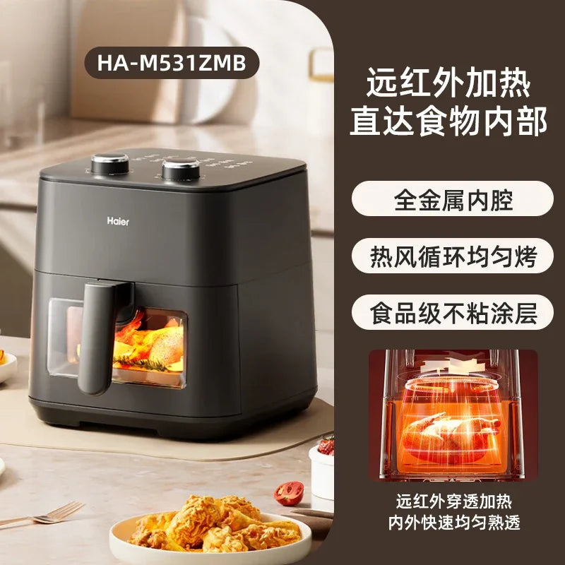 air fryer oven multi-functional large-capacity 1200W 5L large capacity 220V household new visual no-turn-over electric fryer