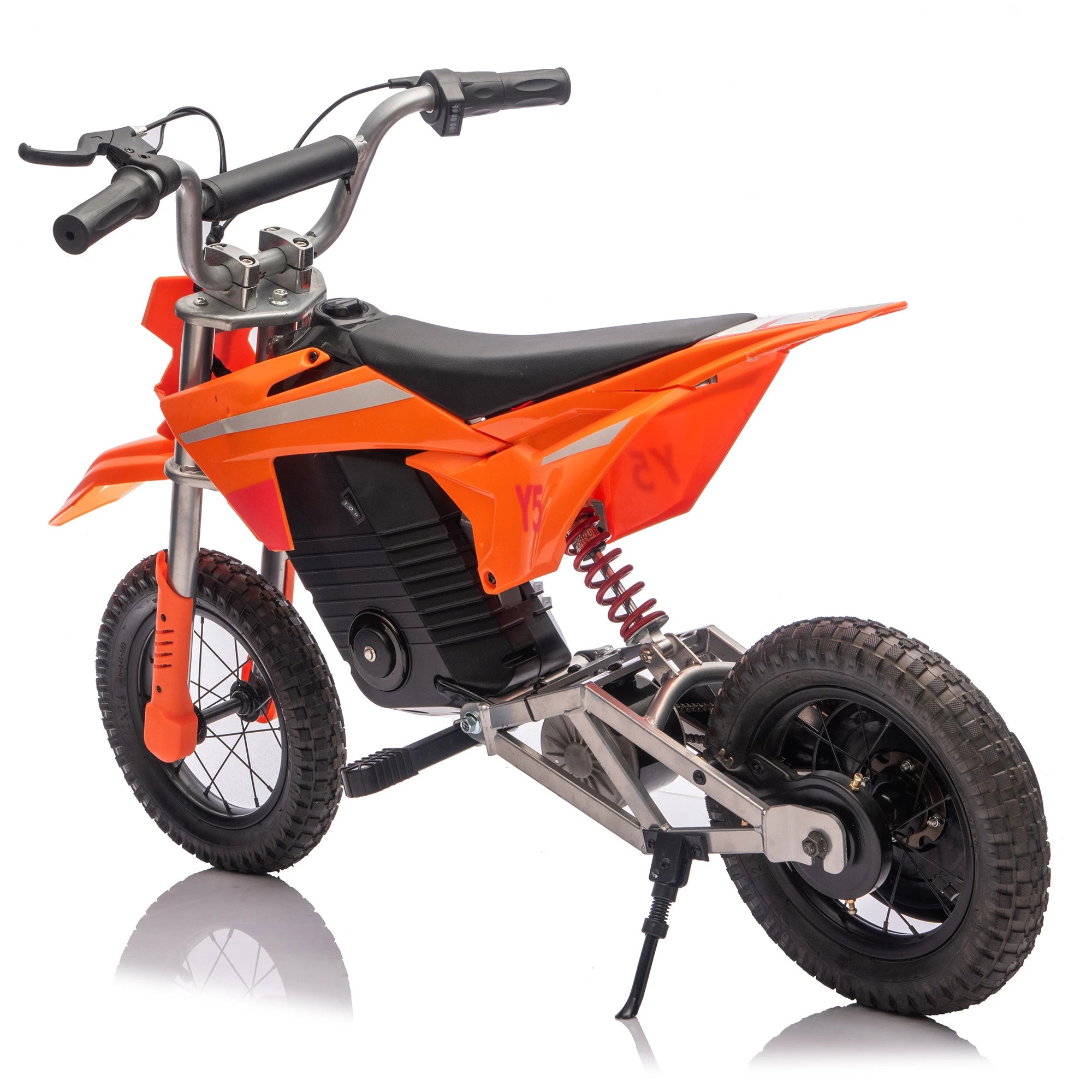 24V 250W Ride On Toy Off-Road Electric Motorcycle, 9.32 MPH Max Speed, 180 lbs Weight Capacity, Fast Charging, Rear Suspension