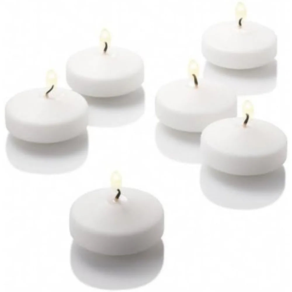 Eastland Cylinder Vases and White Richland Floating Candles