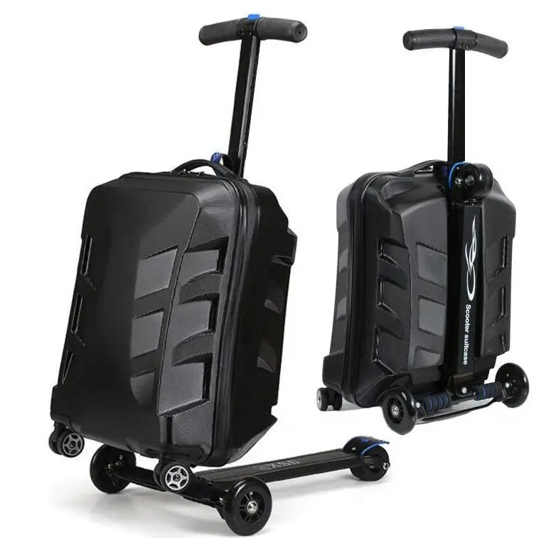 Brand 21"scooter suitcase with wheels Travel Luggage Case micro Scooter Case quality skateboard rolling luggage suitcase Baggage