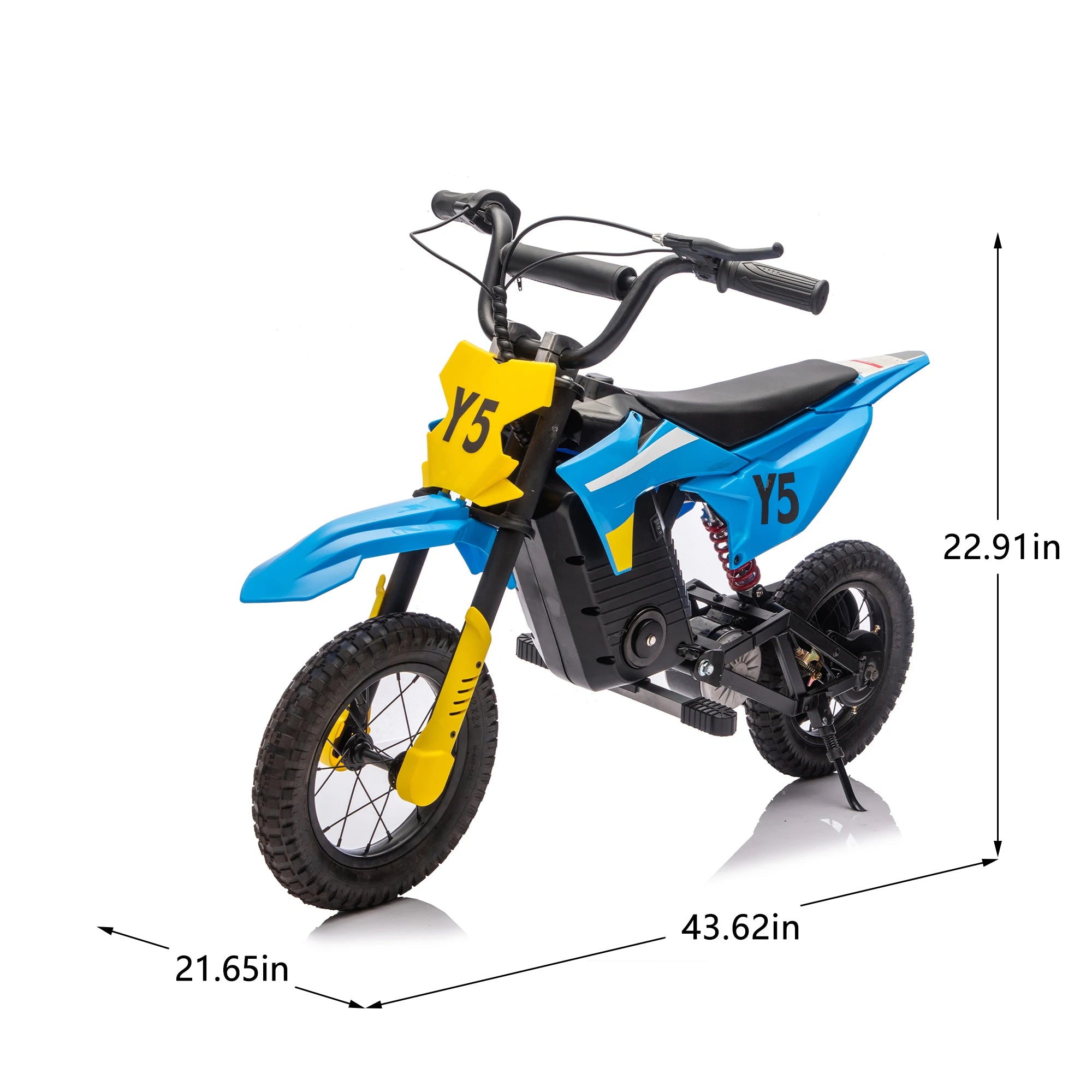 24V 250W Ride On Electric Toy Off-Road Motorcycle, 9.32 MPH Max Speed, 180 lbs Weight Capacity, Fast Charging, Rear Suspension