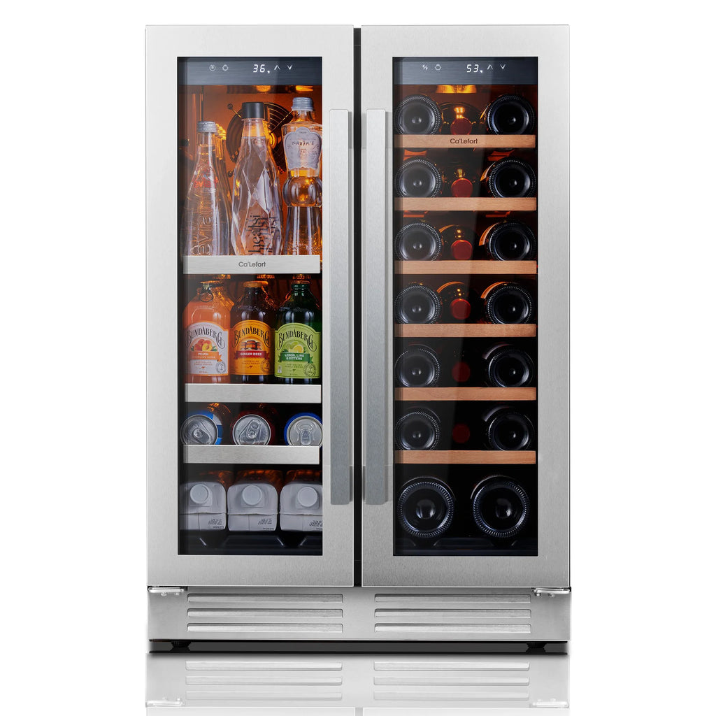 Ca'Lefort 85L Wine Fridge & Cooler – Elegant Compressor Refrigerator for Beverage Storage with Temp Lock & Eco-Friendly Design
