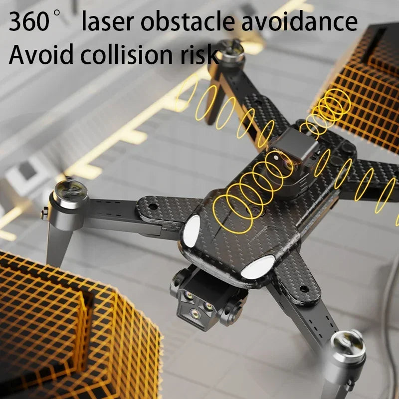 New Drone AE16 GPS Brushless 360° Laser Obstacle Avoidance 8K HD Four Camera Drones GPS Positioning Automatic Return Dron 1000M