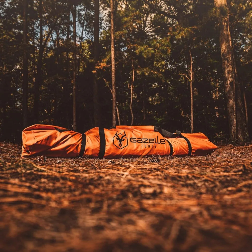 Gazelle Tents T4 Hub Tent: Quick 90-Second Setup, Waterproof and UV-Protected, with Removable Floor and Ample Storage for 4 Peop