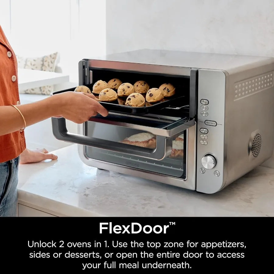 Air Fryer Toaster Oven Double Stack XL Countertop Oven with 12-in-1 Functions Designed for Large Meals Including 4.5lb Chicken