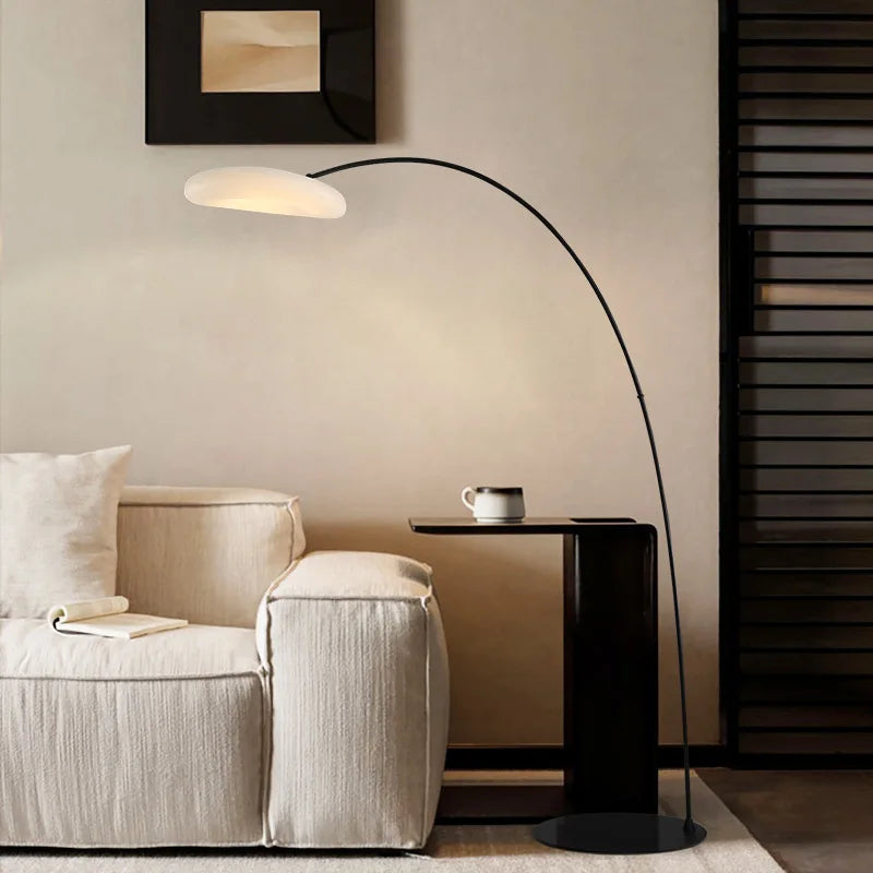 Modern Minimalist and Creative Floor Lamp, LED Eye Protection Desk Lamp, Cloud Living Room Fishing Lamp, Atmosphere Lamp