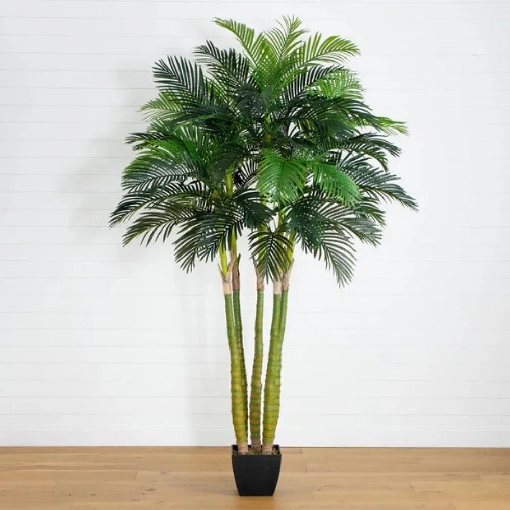 9.5’ Giant Five Stalk Artificial Areca Palm Tree Home Decor