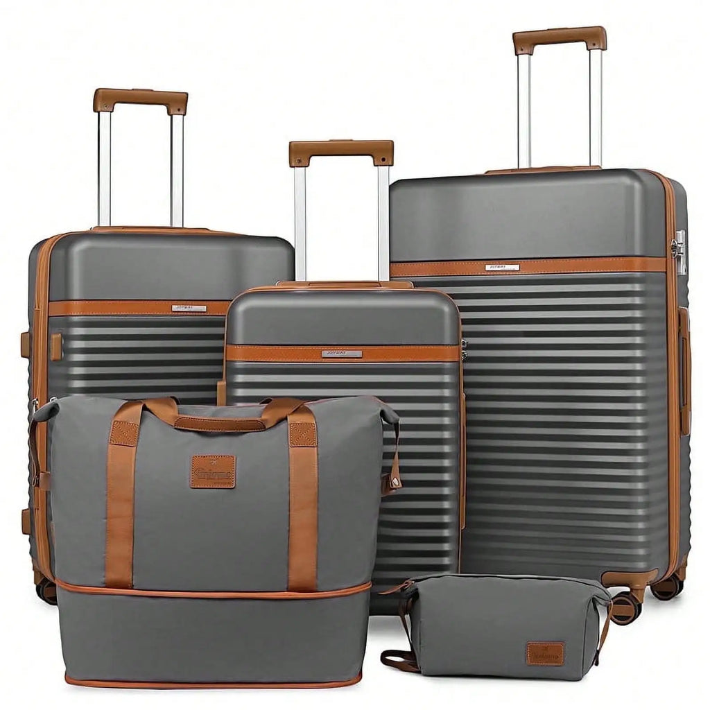 Travel Luggage Suitcase Set, Expandable Lightweight Carry on Suitcase with Duffel Bag,Toiletry Bag,TSA Lock,Spinner Wheels