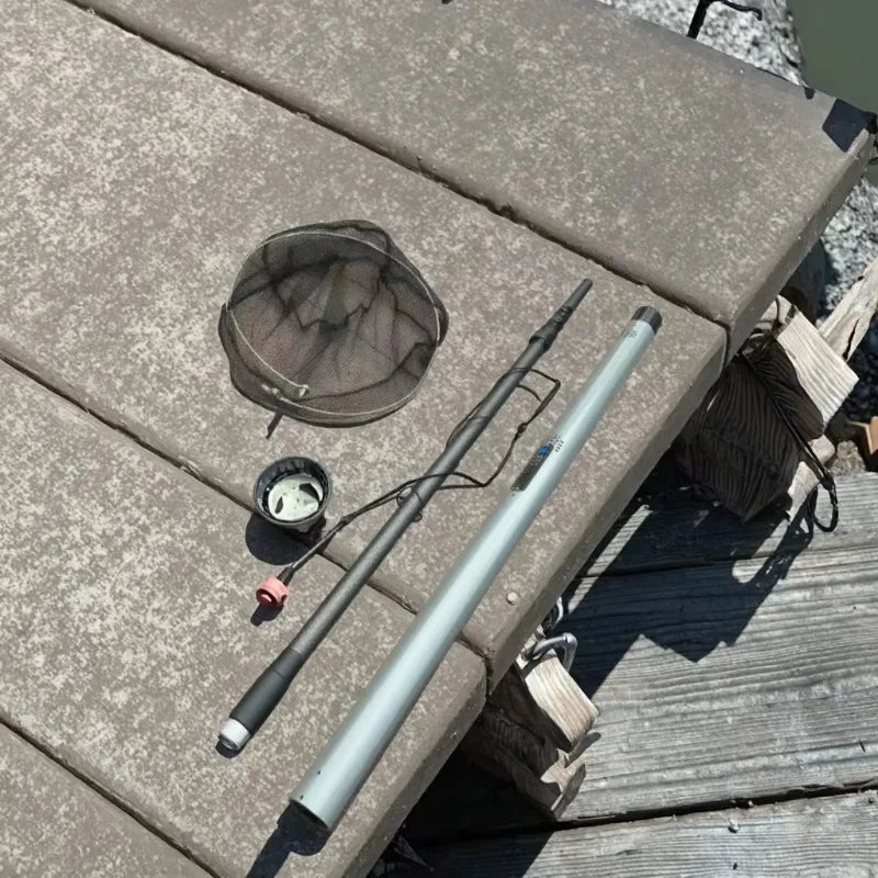 4.2 Meters 9000 Watts Aluminum Alloy Ultra-light Fishing Tool Electric Automatic Telescopic Fishing Net