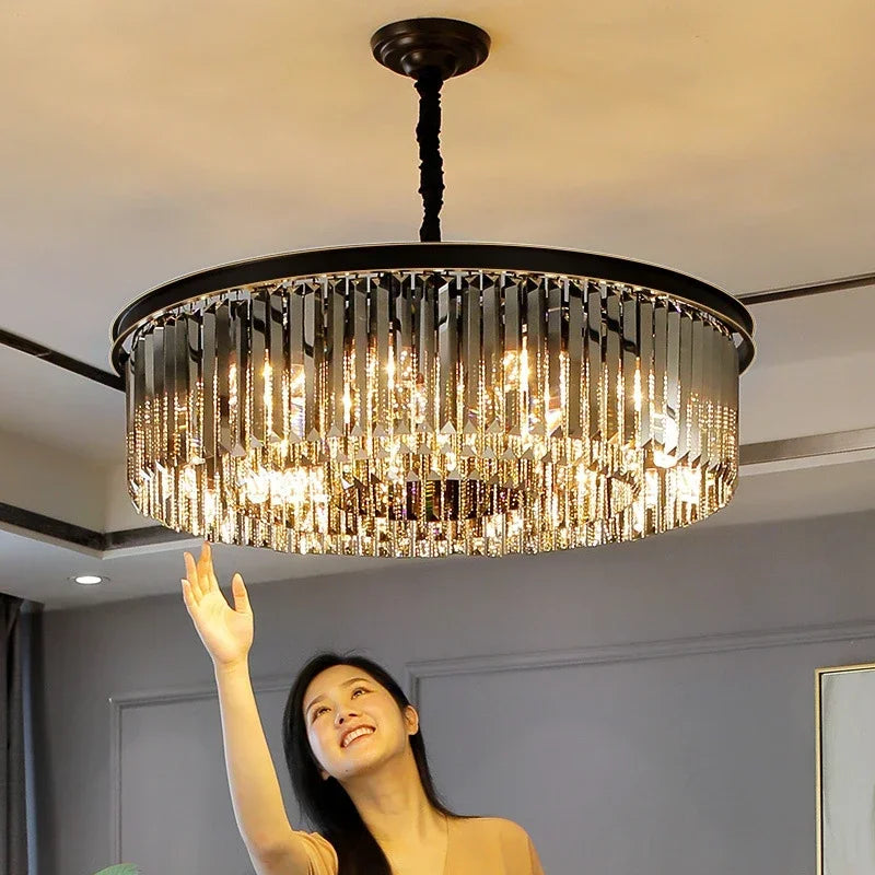Nordic Designer Luxury Ceiling Chandeliers Modern LED Crystal Pendant Lights for Bedroom Living Room Light Fixtures home decor