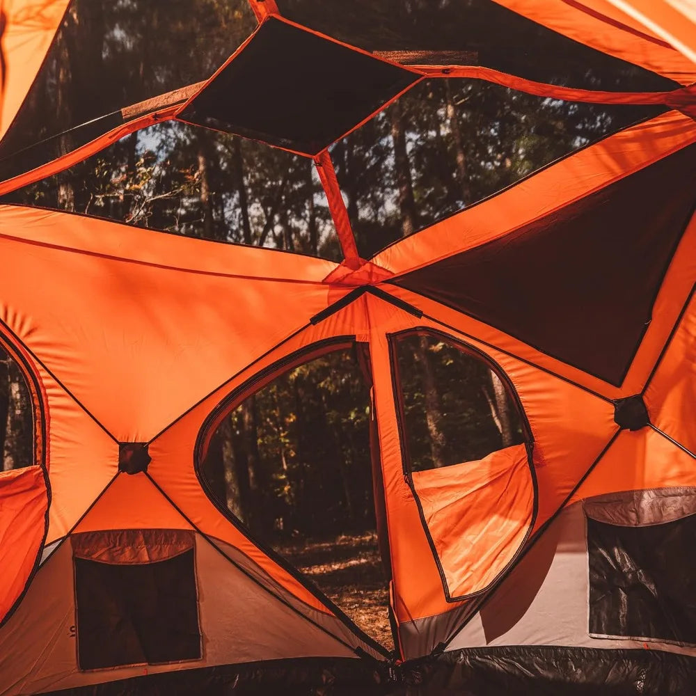 Gazelle Tents T4 Hub Tent: Quick 90-Second Setup, Waterproof and UV-Protected, with Removable Floor and Ample Storage for 4 Peop