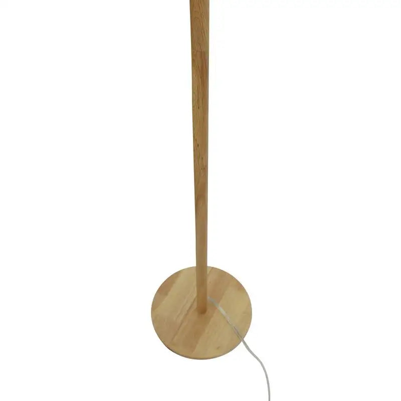 Modern Height Floor Lamp for Living Room, Bedroom & Study Area Lighting - Oak Finish, 110-120V Standing Light for Home Decor