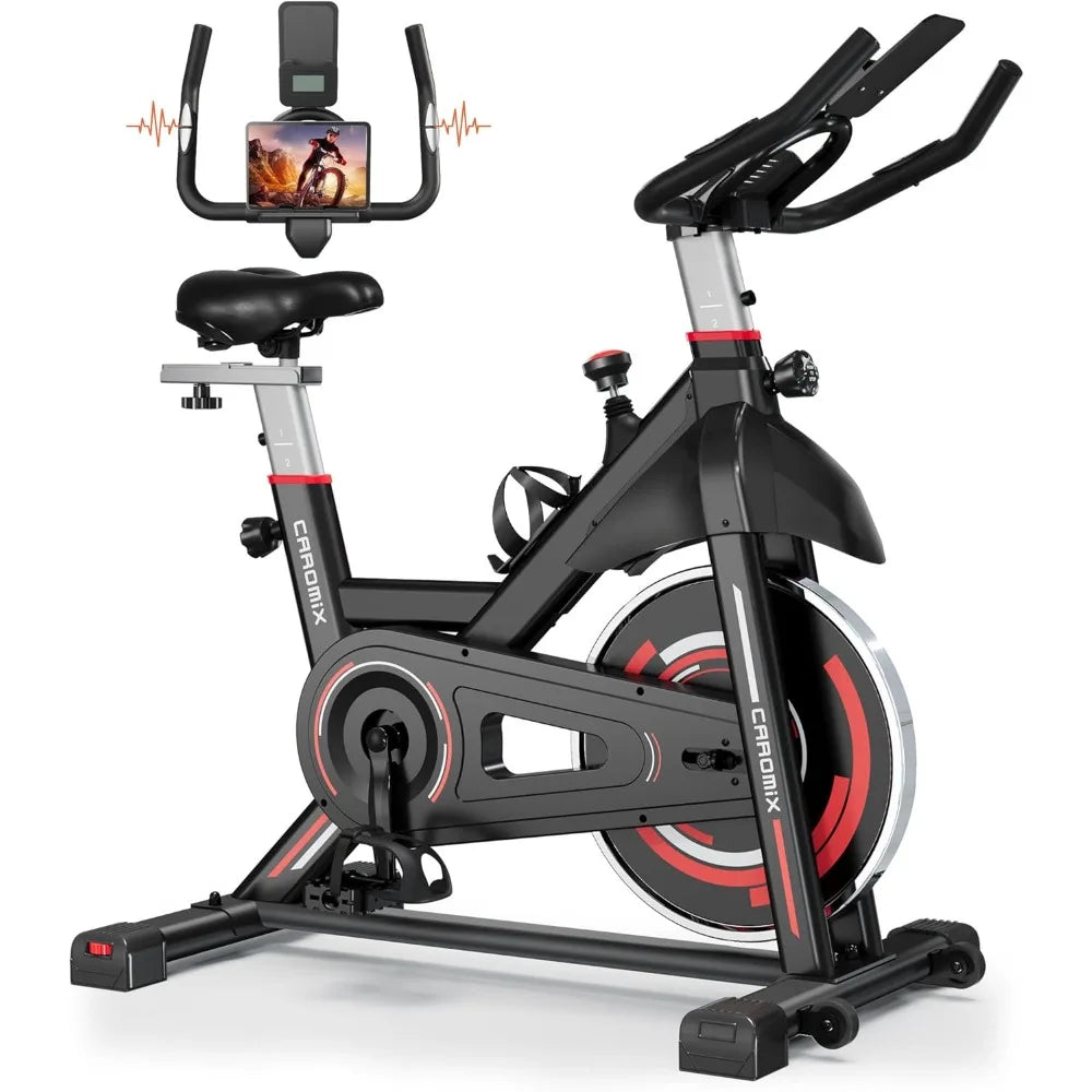 Sports Bike Indoor stationary bike with comfortable seat, pulse monitor and Ipad stand for home aerobics gym