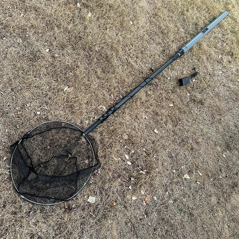Customized Ultralight Carbon Pole Foldable 4m Fishing Tackle Portable Telescopic Landing Net