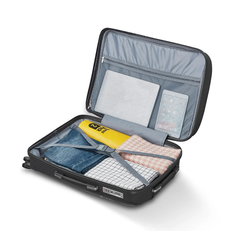 3 Set Large Capacity Students Trolley Case Zipper Thickening Rolling Luggage Case Combination Lock Luggage Travel Bag