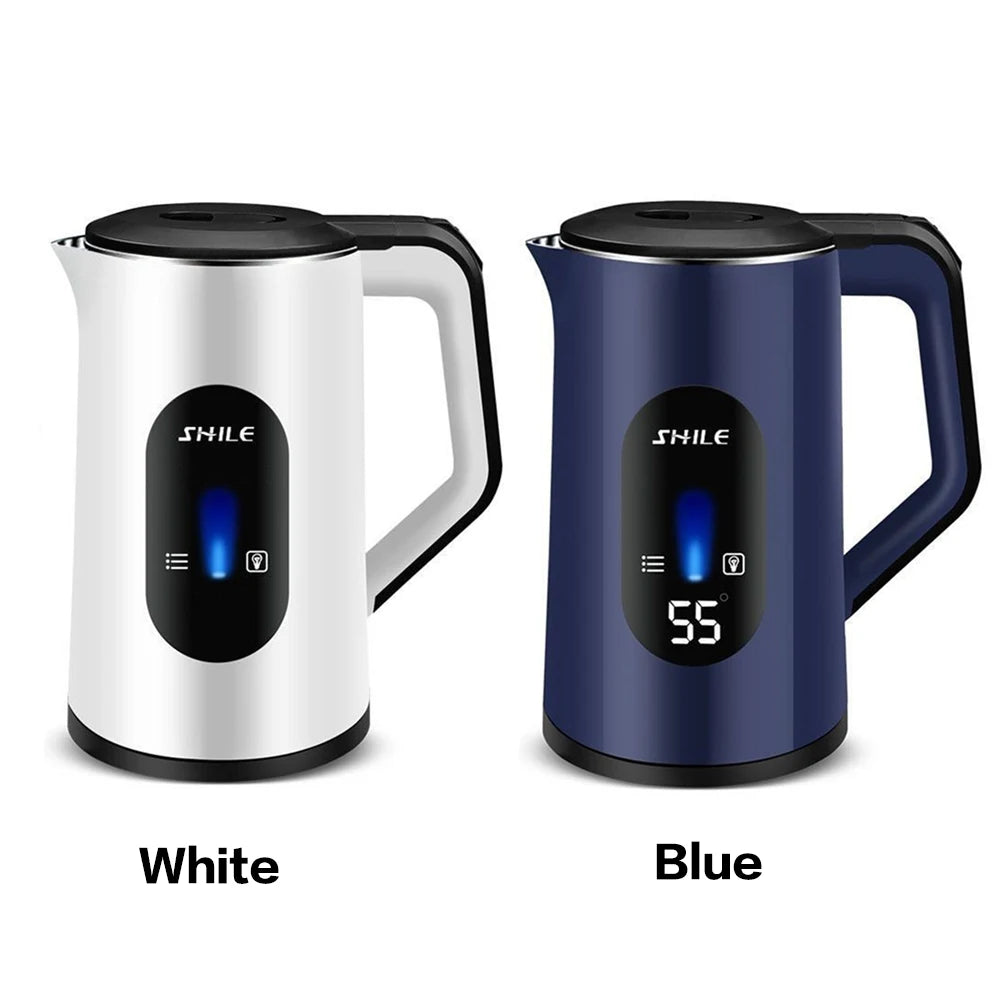 3L Stainless Steel Electric Hot Water Boiler Auto-Shutoff Thermal Water Kettle 1500W Fast Boil Boil Water Pot Home Kitchen Tool