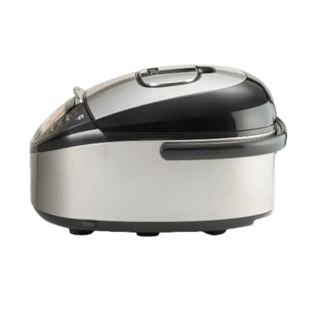 Multi-Functional Induction Heating IH Rice Cooker 12 Cooking Settings Ceramic Coating Black Silver