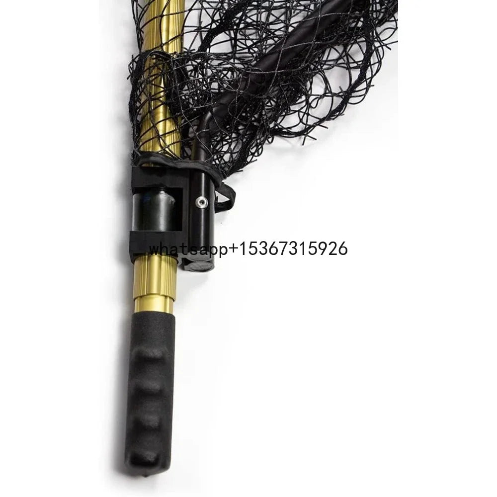 Length 116" Fishing Net Fishing Net Precision Muskie Landing Net - Hoop 36"X38" Gold/Black Supplies Accessories Tackle Sports