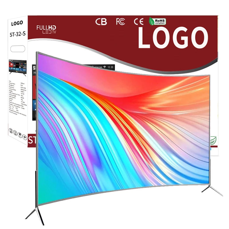 75 inch Smart TV 4K Ultra HD LED Curved Big Screen wifi inteligentes Television