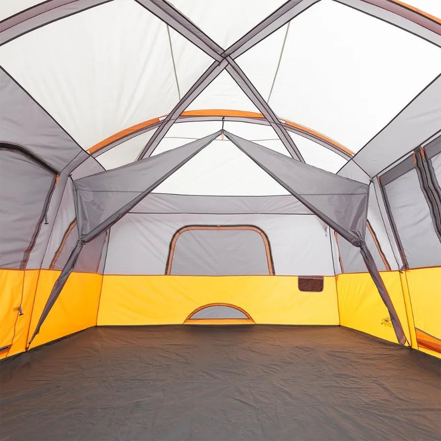 Tent for Family Camping 10 Person/ 11 Person/ 12 Person Large Multi Room Cabin Tents for Car Camping and Outdoor Adventures