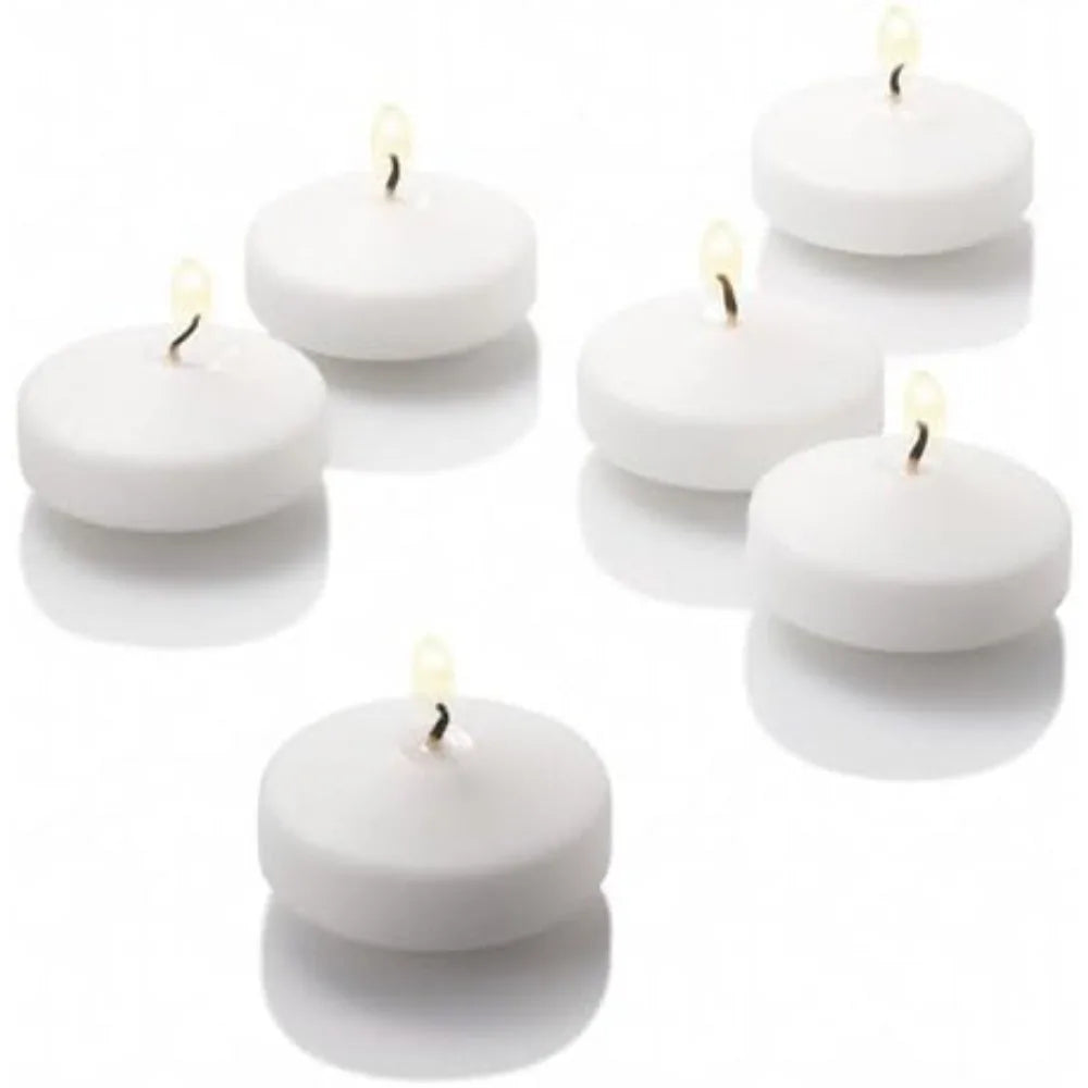 Eastland Cylinder Vases and White Richland Floating Candles