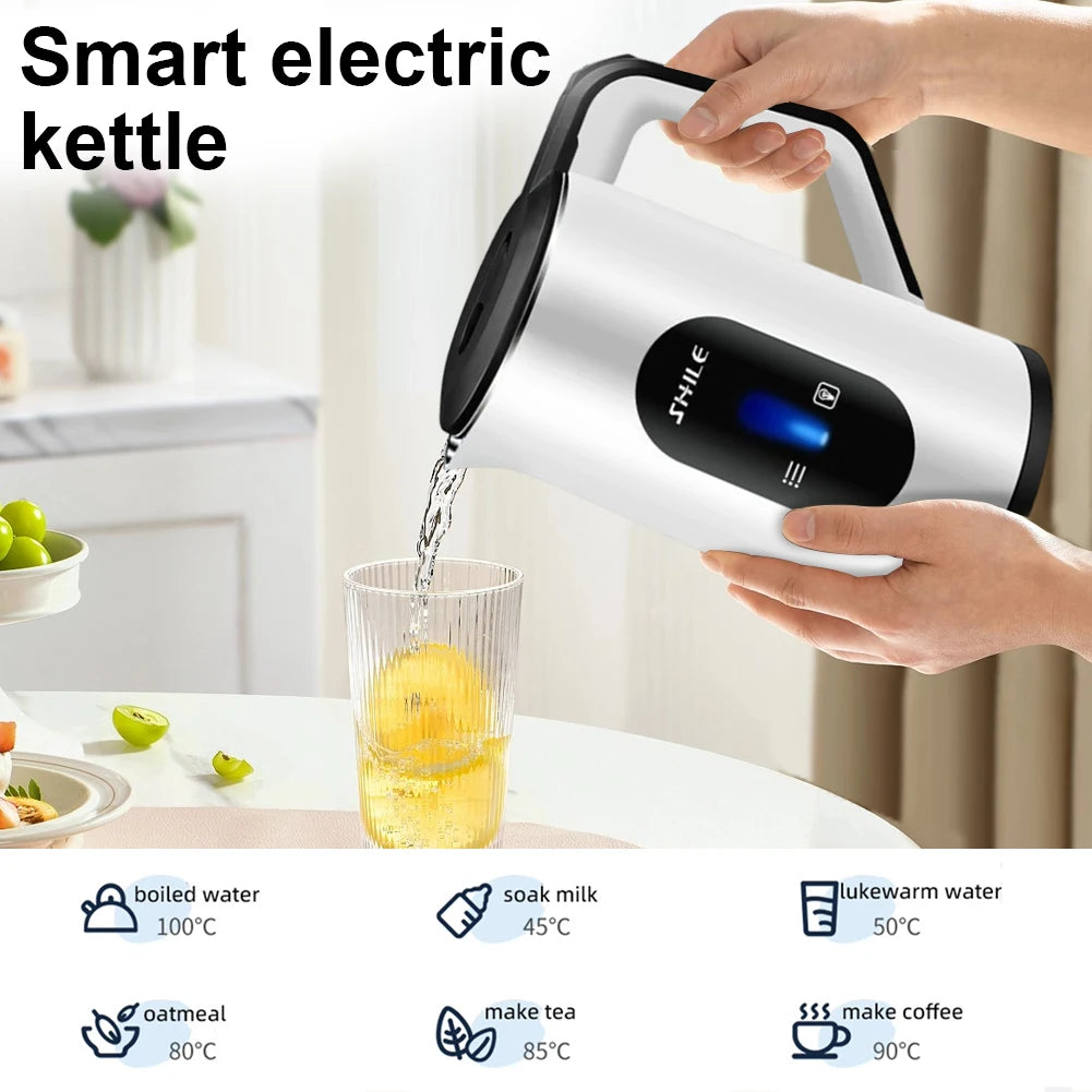 3L Stainless Steel Electric Hot Water Boiler Auto-Shutoff Thermal Water Kettle 1500W Fast Boil Boil Water Pot Home Kitchen Tool