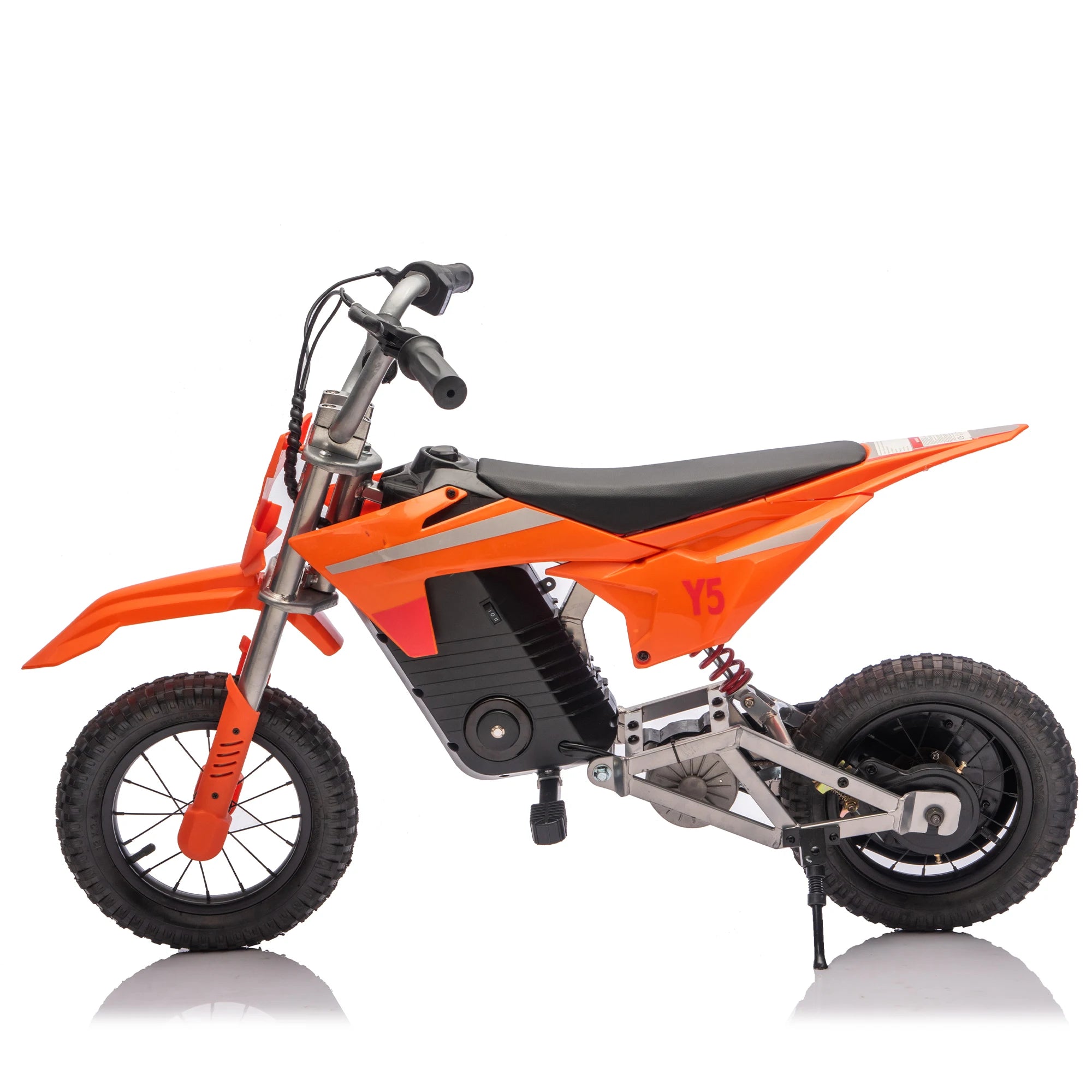24V 250W Ride On Toy Off-Road Electric Motorcycle, 9.32 MPH Max Speed, 180 lbs Weight Capacity, Fast Charging, Rear Suspension