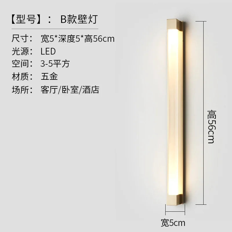 Light Luxury Crystal Wall Lamp Creative Simple Living Room Background Wall Lamp Simple Design Bedroom Bedside Wall Light