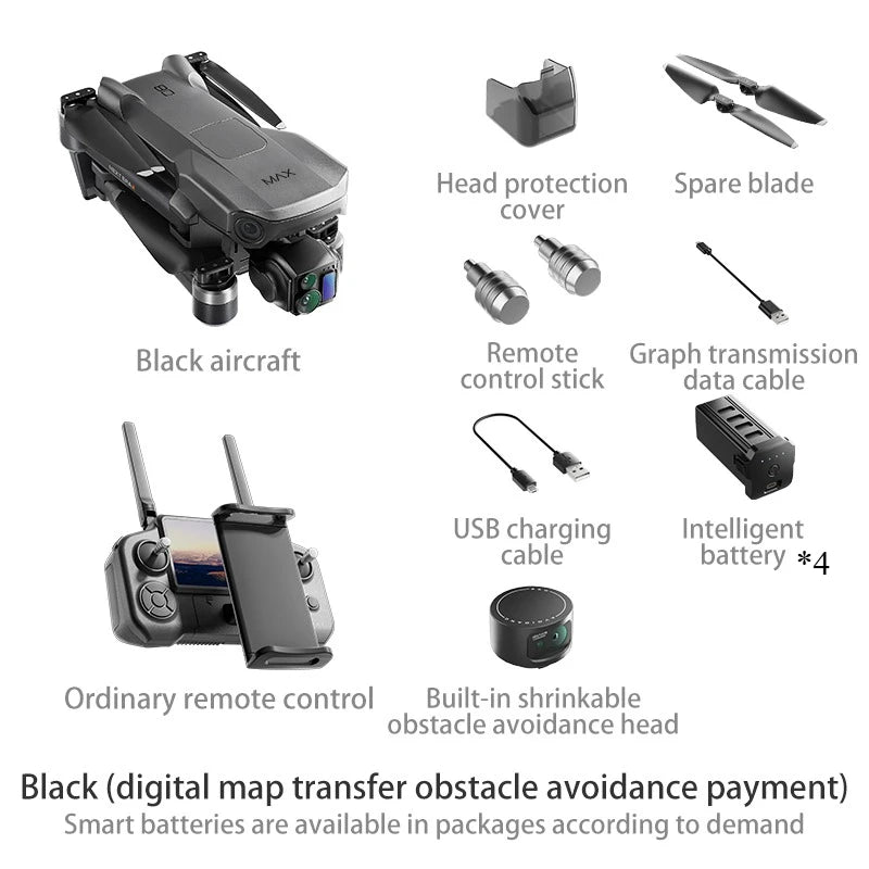 P7 MAX Professional Drone GPS With 8K Camera 3-Axis Gimbal 360 Obstacle Avoidance Touch Screen FPV Brushless RC Dron Kids Toys