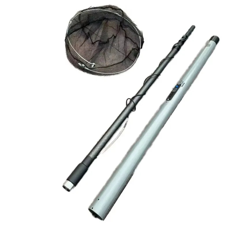 4.2 Meters 9000 Watts Aluminum Alloy Ultra-light Fishing Tool Electric Automatic Telescopic Fishing Net