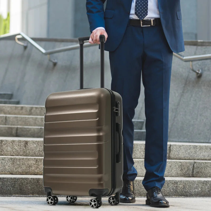 6 Pieces Set of ABS Hard Shell Luggage  Lightweight and Durable Luggage With Dual Rotating Wheels Suitable for Travel