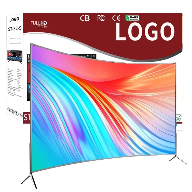 75 inch Smart TV 4K Ultra HD LED Curved Big Screen wifi inteligentes Television