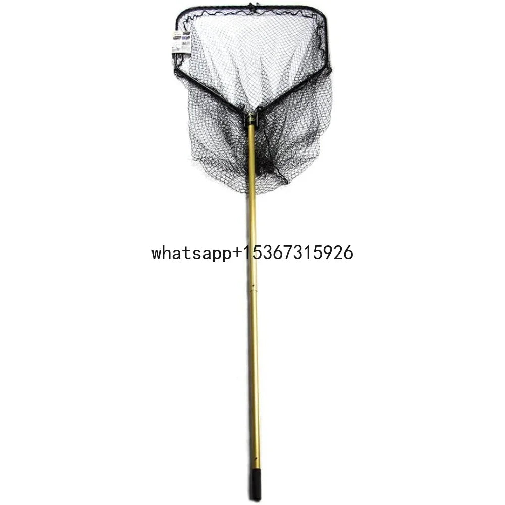 Length 116" Fishing Net Fishing Net Precision Muskie Landing Net - Hoop 36"X38" Gold/Black Supplies Accessories Tackle Sports