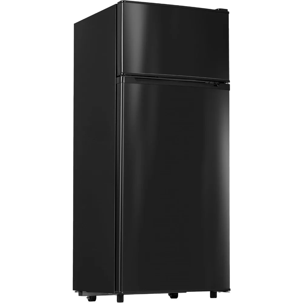 4.5 Cu.Ft Mini Fridge with Freezer, Small Refrigerator with 2 Doors for Kitchen, Dorm, Office and Bedroom, Mini Fridge with Adju