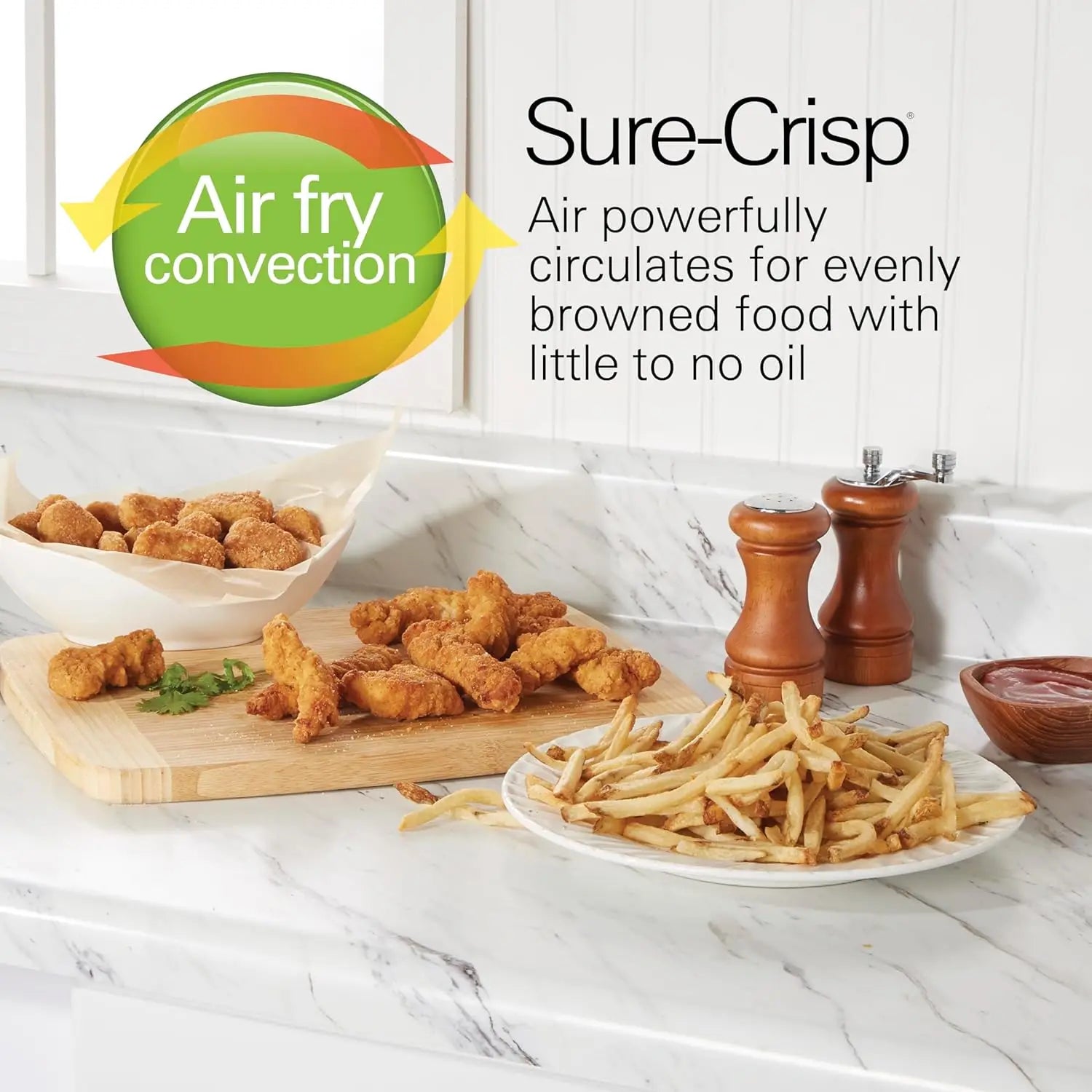 Toaster Oven Air Fryer Combo with 6-Slice Capacity, 12' Pizza Fit, 12-Cup Programmable Coffee Maker, Glass Carafe