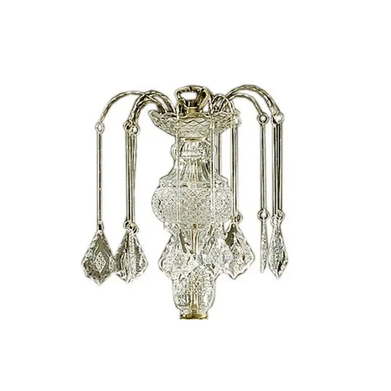 25" Metal Chandelier, Antique Brass Finish, Crystal Accents, Elegant Lighting Fixture for Home Décor, Modern Design, Perfect