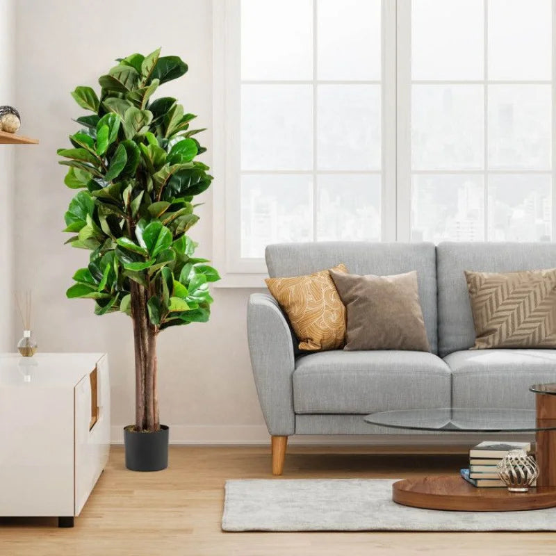 5 Ft Fiddle Leaf Fig Artificial Tree potted plant living room Decorative home decoration Shipping from the USA