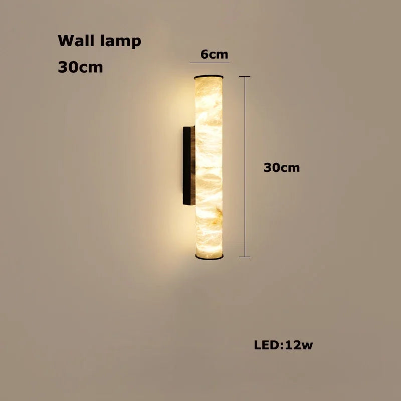 Dimmable LED Marble Linear Hanging Lamps LED Chandelier Lighting White Alabaster Suspension Luminaire Lampen For Dinning Room