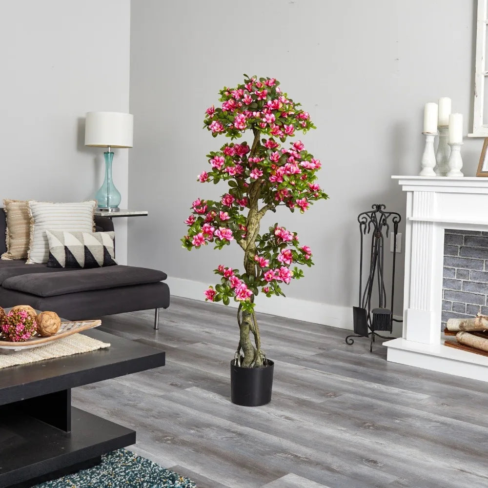 5' Azalea Artificial Flower Tree UV (Indoor/Outdoor) Home Decor.