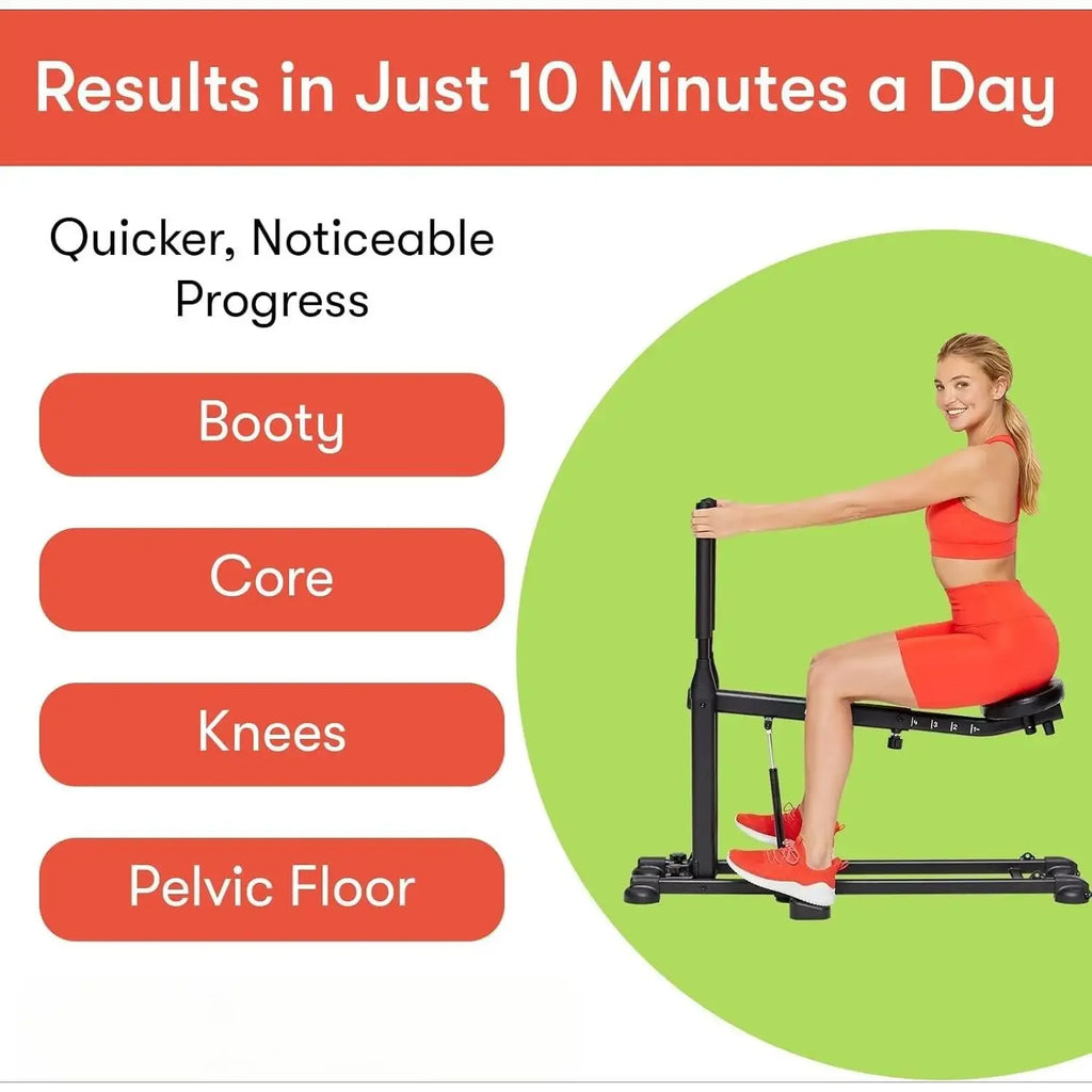 Squat Machine, Workout Equipment for Home Gym, Exercise Leg and Glutes, Low Impact Lower Body Fitness Workouts, Training for