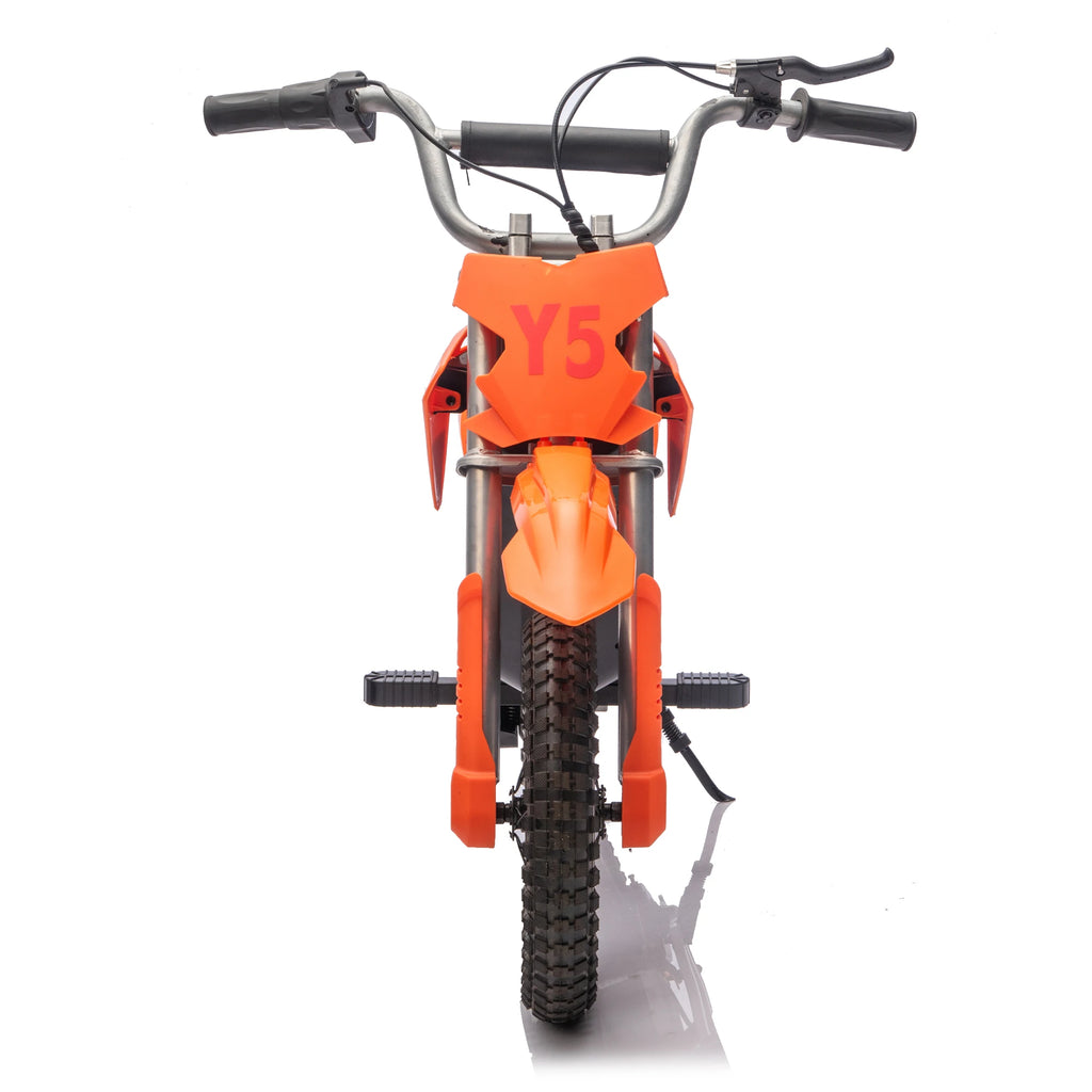 24V 250W Ride On Toy Off-Road Electric Motorcycle, 9.32 MPH Max Speed, 180 lbs Weight Capacity, Fast Charging, Rear Suspension