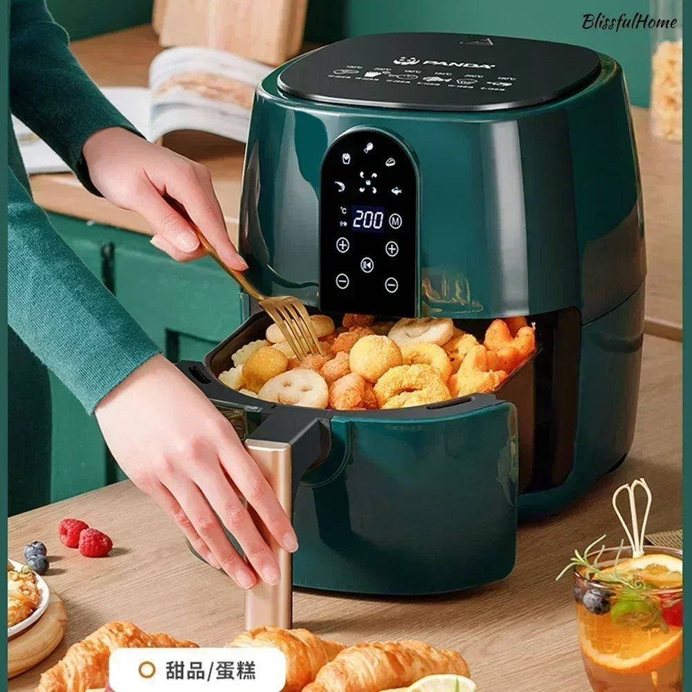 New air fryer. 6L large capacity. Home kitchen. Multi-function intelligent. Oil-free, smoke-free. For French fries.