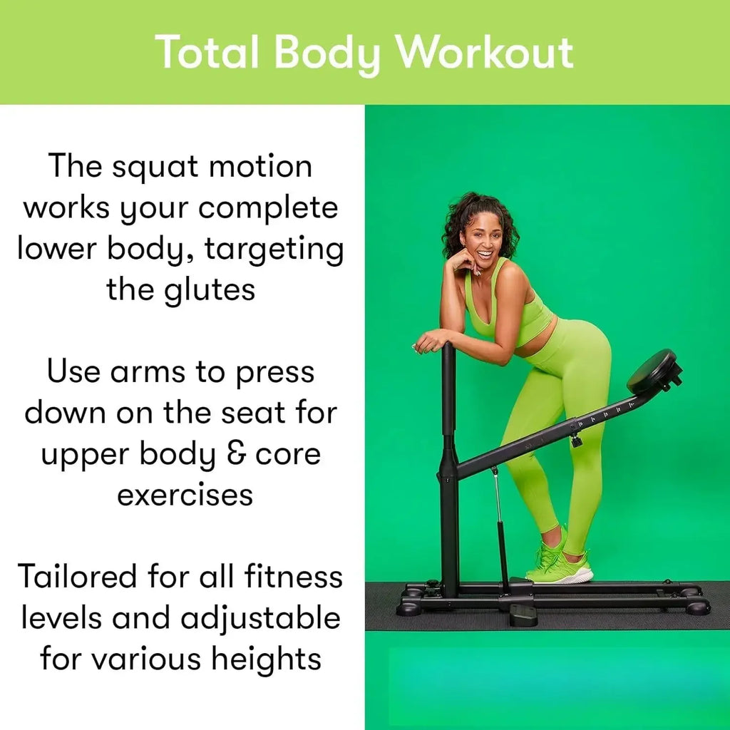 Squat Machine, Workout Equipment for Home Gym, Exercise Leg and Glutes, Low Impact Lower Body Fitness Workouts, Training for