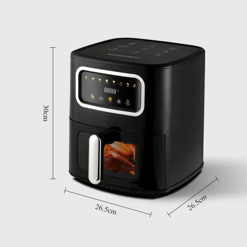 Convenient High-power Air Fryer Large Capacity Screen Touch Control Visual Air Fryers Multi Functional Household Appliances