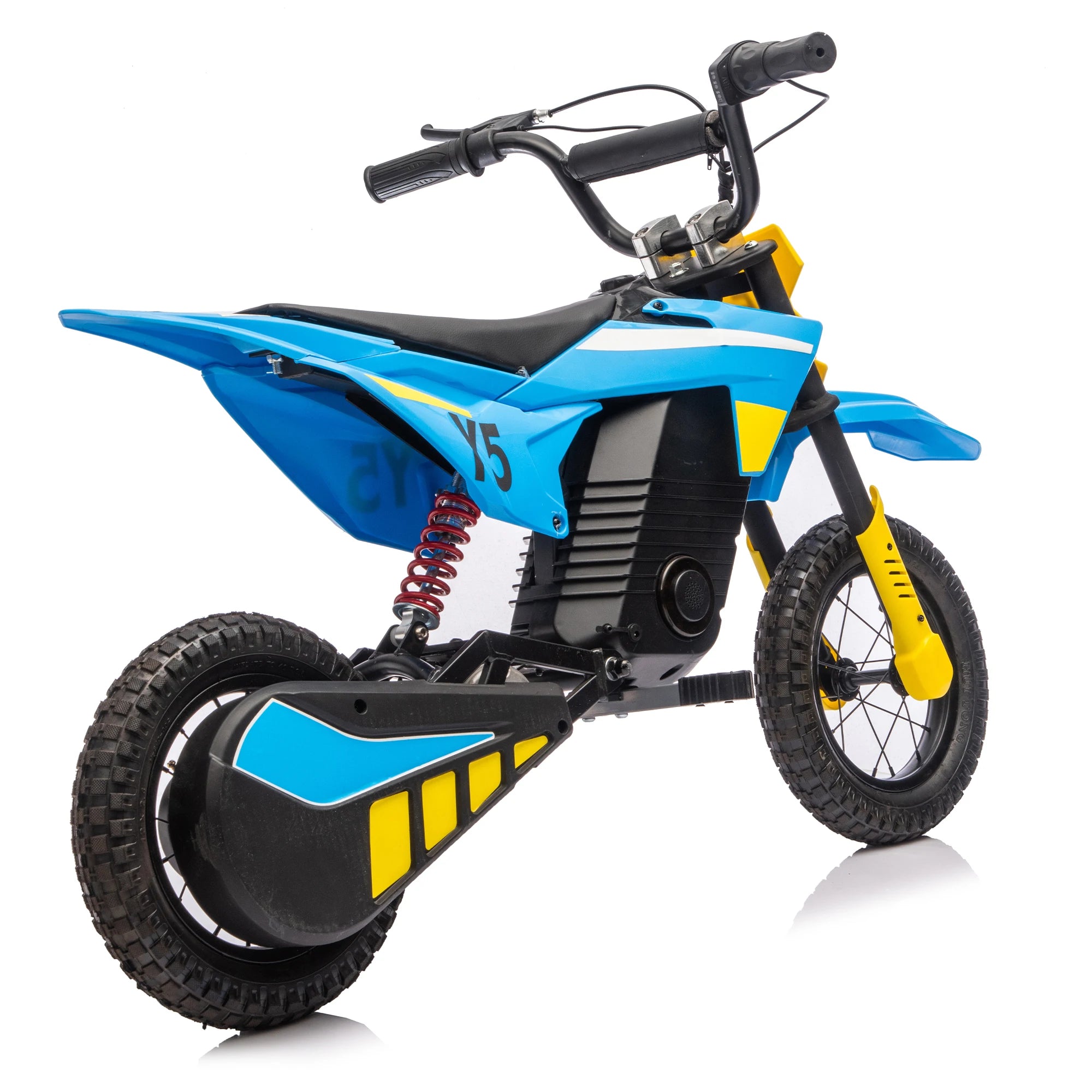 24V 250W Ride On Electric Toy Off-Road Motorcycle, 9.32 MPH Max Speed, 180 lbs Weight Capacity, Fast Charging, Rear Suspension