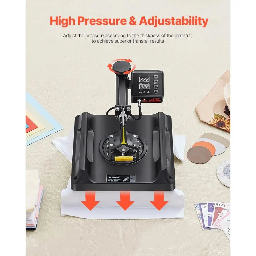 Durable 15x15 Inch 8 in 1 Heat Press Sublimation Machine for T-Shirts Printing Easy Operation