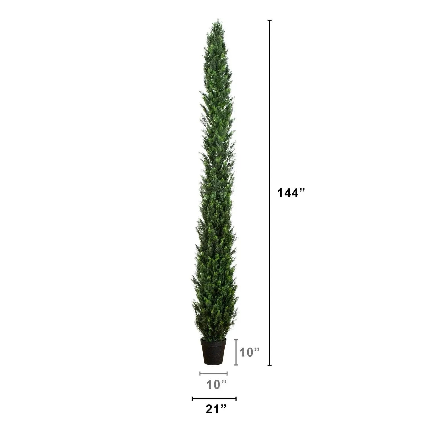 12’ Cedar Topiary Artifical Tree UV (Indoor/Outdoor) Home Decor. Retail $449